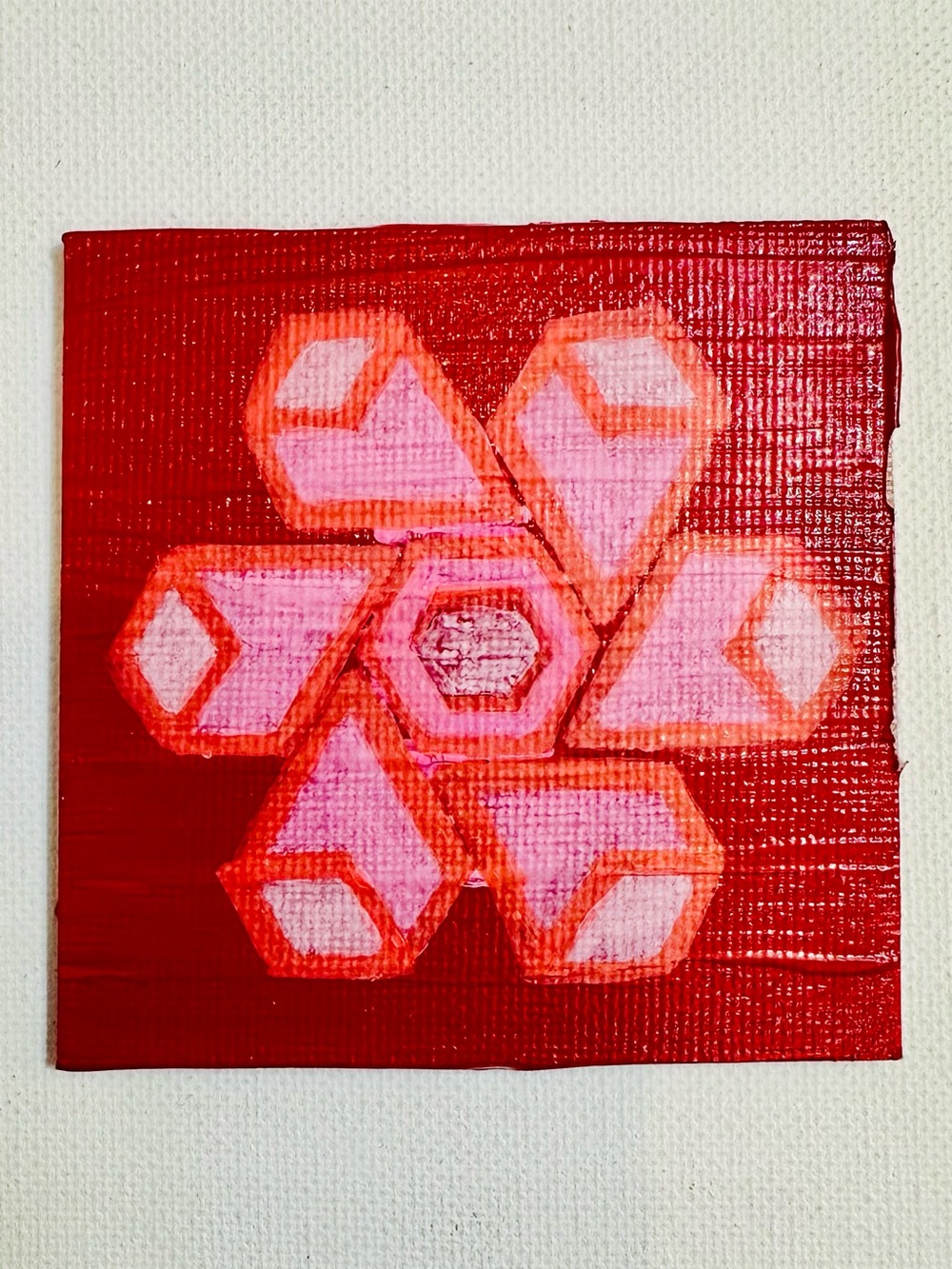 Red & Blush Mandala Magnet